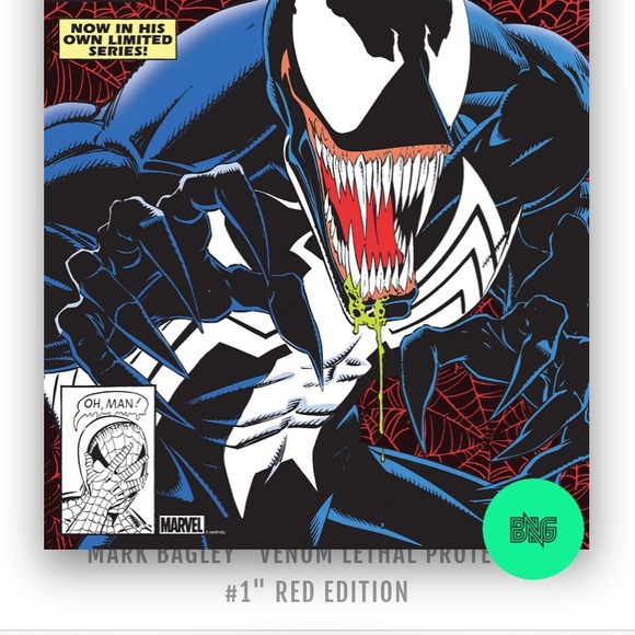 Mark Bagley “Venom Lethal Protector #1” Red Edition Print - Picture 2 of 4